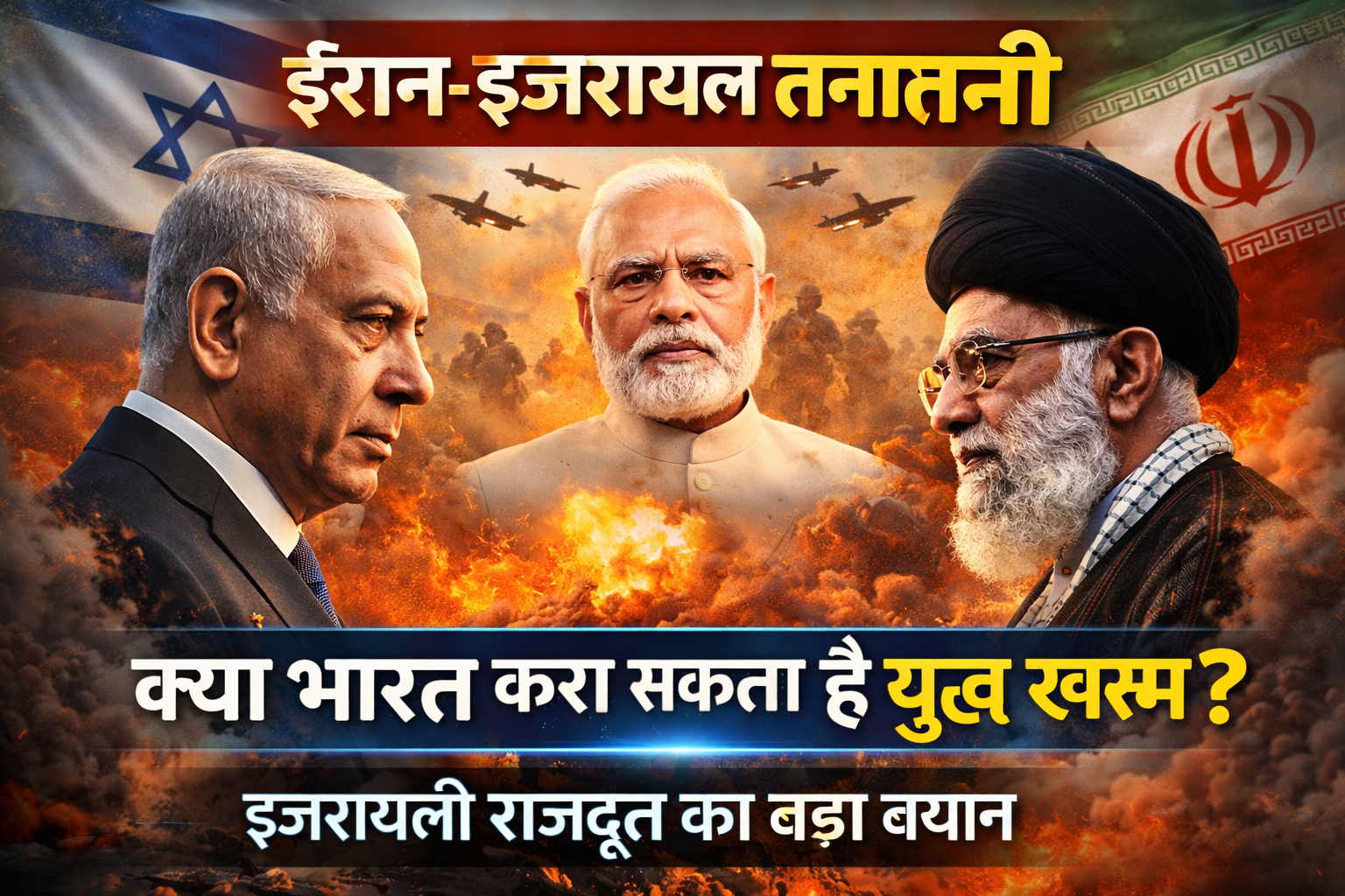 Iran-Israel Conflict: ईरान जंग खत्म करा सकता है भारत? इजरायली राजदूत रुविन अजार का बड़ा बयान